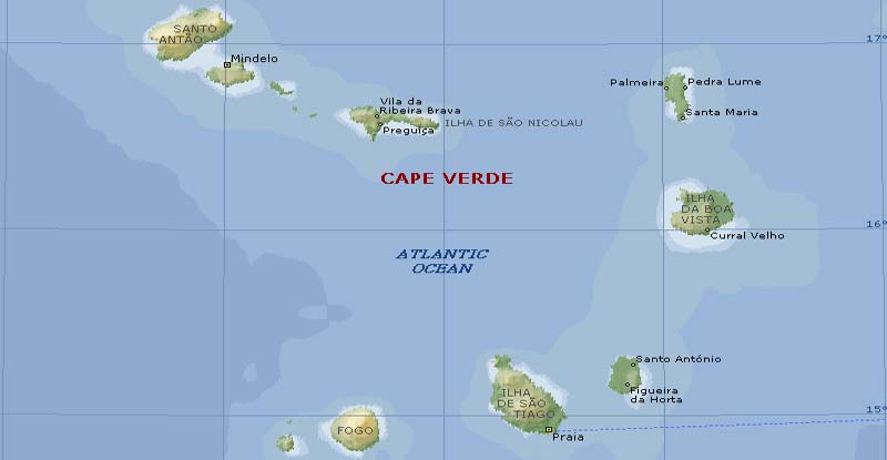 Large Cape Verde Map